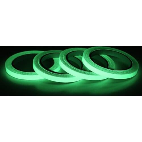 3M Reflective Glow Tape Self-adhesive Sticker Removable Luminous Tape Fluorescent Glowing Dark Striking Warning Tape