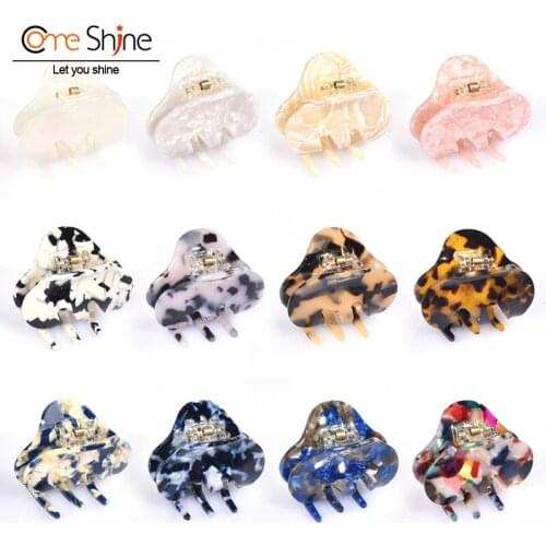 Hair Claw Clips for Women Girls Funtopia 2.2 Inch Tortoise Barrettes Acetate Hair Jaw Clips Clamp Leopard Print Hair Clips