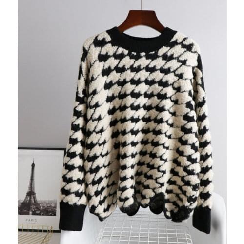 2020 Winter Sweater Long Sleeve White Womens Women Knitted Pullover Long Sleeve Jumper Women Christmas