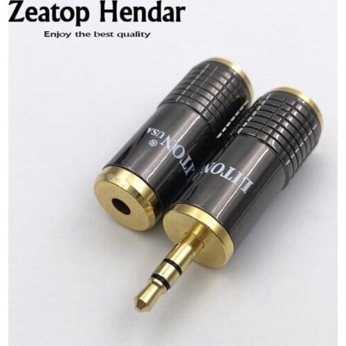 10Pcs Hight Quality 3.5mm 3 Pole Stereo with Clip Male/ Female Plug Headphone Earphone Adapter Diameter 8mm