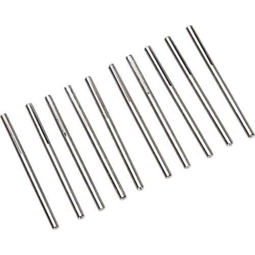 10Pcs Sandpaper Clamp Split Mandrels for Woodworking Jewelry Making Wood Carving 3mm Shank Abrasive Holder Clip Rod Carved Point