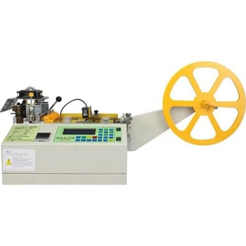 220V/110V Computer Automatic Label Cutting Machine Small Heat Cold Cut Inclined Plane Thin Material Webbing Tracking Machine