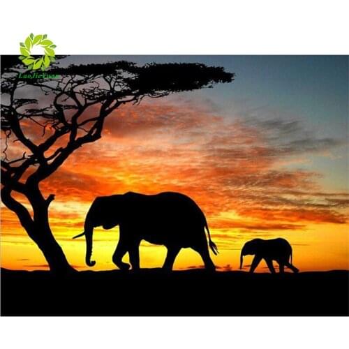 Diamond Painting Full Drill Square Cartoon Diamond Mosaic Rhinestones Elepant Picture Cross Stitch Diamond Embroidery Sale