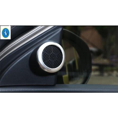 Yimaautotrims Auto Accessory Pillar A Post Stereo Speaker Audio Sound Cover Trim 2 Pcs / Set For Toyota Corolla 2017 2018 ABS