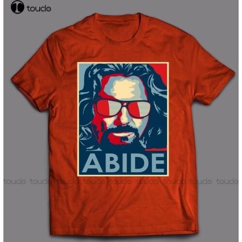 The Big Lebowski Abide *Custom Oldskool Art* Full Front Of Shirt High Quality black shirts for women