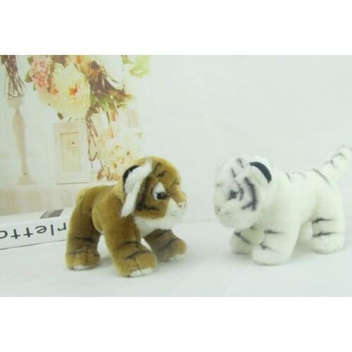 One piece small cute plush tiger toy high quality tiger doll gift about 15cm 2761