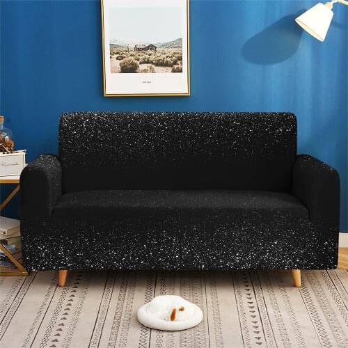 Custom 1/2/3/4-seater Sofa Protector 3D Print Modern Fashion Fine Flash Elastic Couch Cover Sofa For Living Room Bedroom Decor
