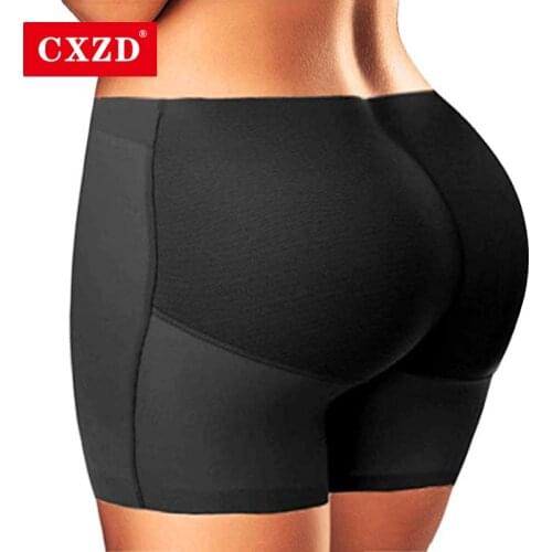 CXZD Hip Enhancer Butt Lifted Underwear Seamless Fake Padded Briefs Shapewear Pantie Body Shorts for Women Ladies