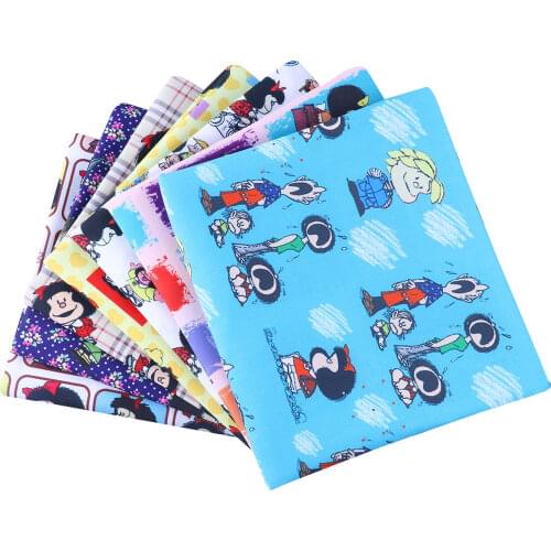 Diy 50 * 140CM/piece cartoon pattern polyster and cotton fabric patchwork printed fabric polyester children home textile sewing