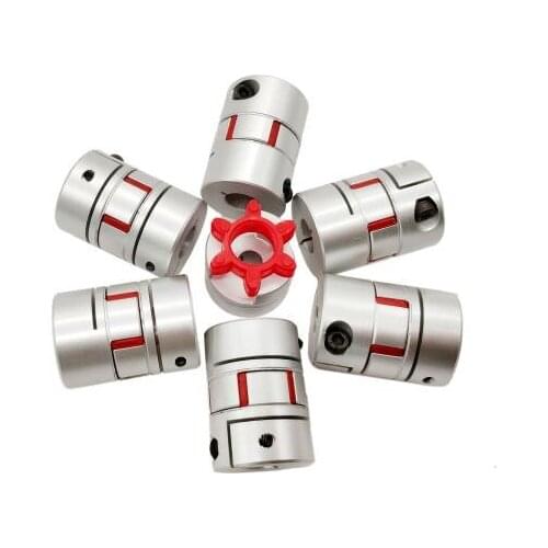 2Pcs Jaw Coupler D30mm L40mm 8x8mm 9mm 10mm 11mm 12mm 13mm 14mm 15mm 16MM Motor Flexible Plum Coupling Shaft Coupler