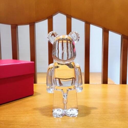 New Sell Bearbricklys 400% 28cm Crystal Pvc Action Figures Blocks Bear Doll Decoration Models Friends Toys Christmas Gift Kaw