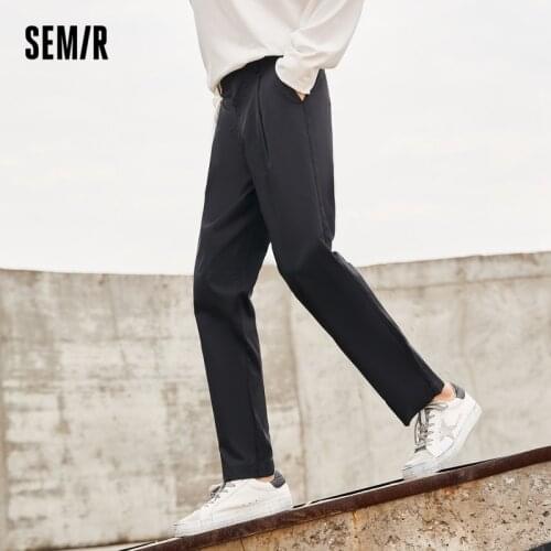 SEMIR Casual Pants Men Autumn 2021 New Loose Carrot Pants Retro Hong Kong Style Youth Handsome Boys Pencil Pants