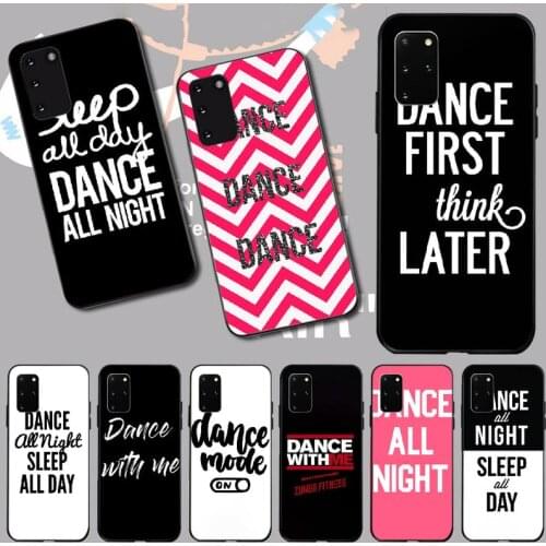 PENGHUWAN I Love Dance Custom Photo Soft Phone Case for Samsung S20 plus Ultra S6 S7 edge S8 S9 plus S10 5G