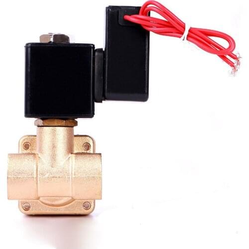 1/2" Normally Closed Brass High Pressure Non Hot Solenoid Valve 110V 24V 12V 24v