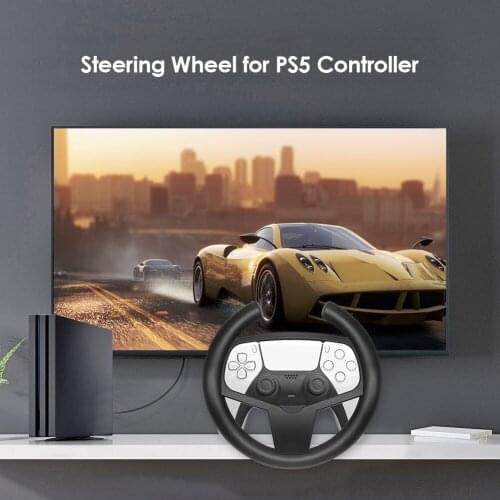 Steering Wheel Remote Controller Racing Game Gaming Joysticks Handle Dustproof Portable Carrying Decor for PS5