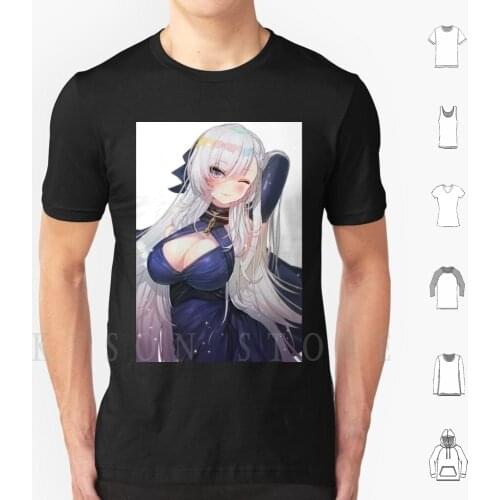 Cute Belfast-Azur Lane T Shirt Diy Big Size Cotton Azur Lane Anime Azur Lane Atago Manga Akagi Enterprise Waifu Azur Lane