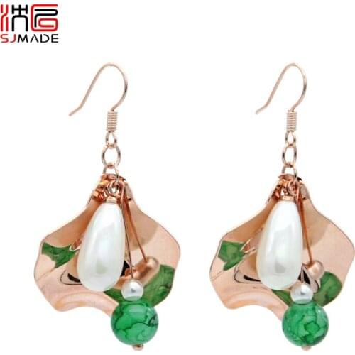 SJMADE Women's Gold Earrings