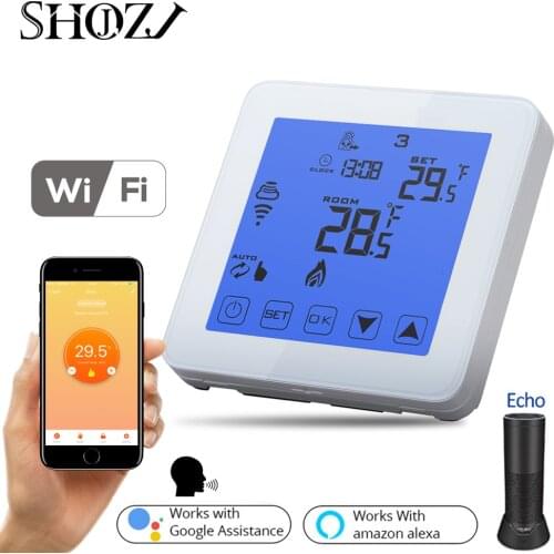 TUYA Smart Home Wifi Energy Saving Thermostat Programmable Touch Screen Temperature Controller Electrical and Water Heating