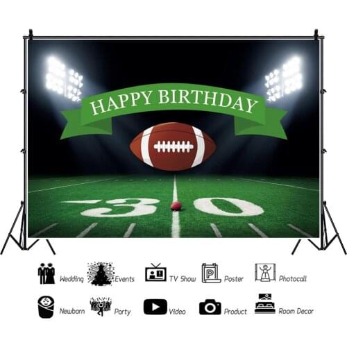 Clash Rugby Boys Sports Backdrop Child Birthday Party Room Decoration Photography Photo Newborn Bath Custom Vinyl Background