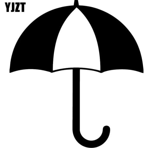 YJZT 15.1X16.7CM Umbrella Car Trunk Window Decoraiton Stickers Vinyl Decal Accessories C25-0785