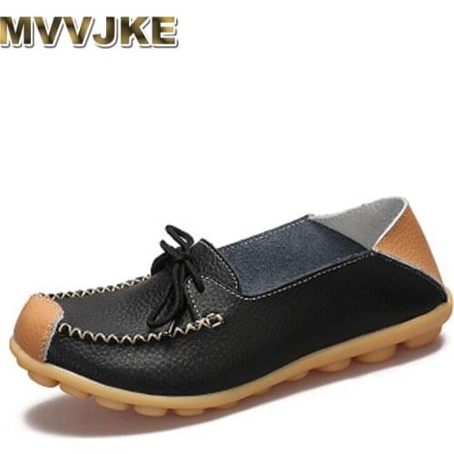 MVVJKE Womens fashion comfortable plus size black lace flat shoes woman shoes lady leisure cute round toe shoes E090