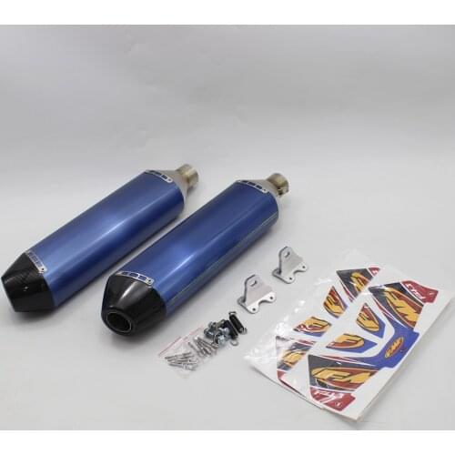 2PCS Customized For SWM SM500R 2017 Slip On Exhaust Pipe Muffler Motorcycle Left and Right Side FMF Escape Moto 45mm Tailpipes