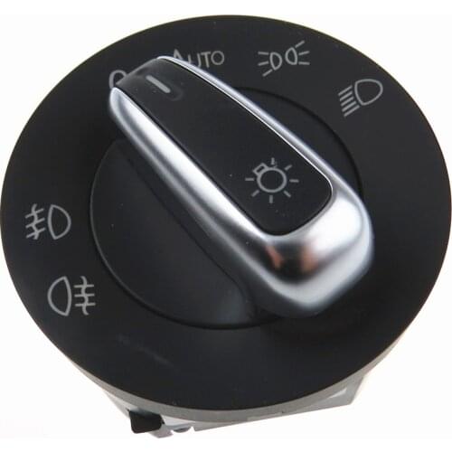 5ND941431B 1 Pcs Chrome-Plated Automatic Headlight Sensor Fog Light Switch For Volkswagen Golf Passat MK5 MK6