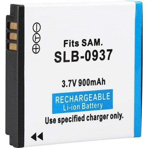 900mah 3.7V SLB-0937 SLB0937 Rechargeable Li-ion Battery for Samsung CL5 CL50 i8 L730 L830 NV4 NV33 PL10 ST10