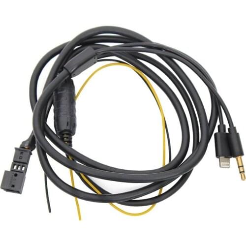 Biurlink AUX Cable For BMW E39 E54 Car Screen Navigation 16:9 Audio Jack Input Aux Cable Adaptor For iPhone 5 6