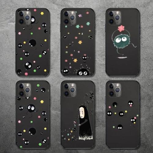 Ghibli Spirited Away Soot Totoro Phone Case for iPhone 12 11 mini pro XS MAX 8 7 6 6S Plus X 5S SE 2020 XR