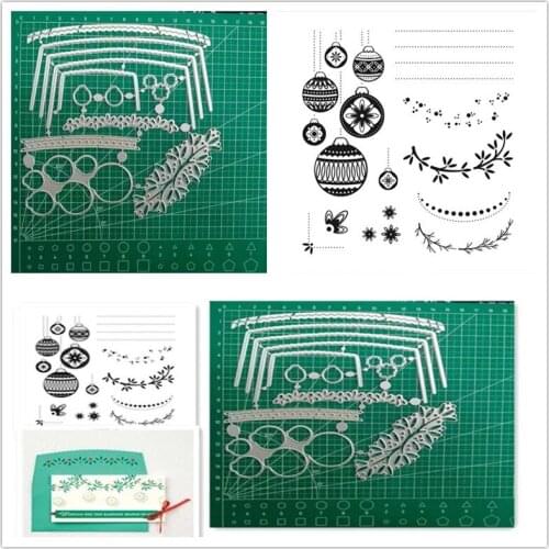 ORNAMENTAL Christmas Metal Cutting Dies and Stamps for Scrapbooking Stencil Album Paper Make Template Design New Arrival 2021