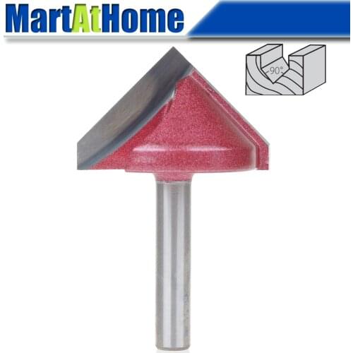 CNC Engraving 3D Bits Router 90 Degree 6mm x 32mm V Groove Acrylic Free Shipping #SM484 @CF