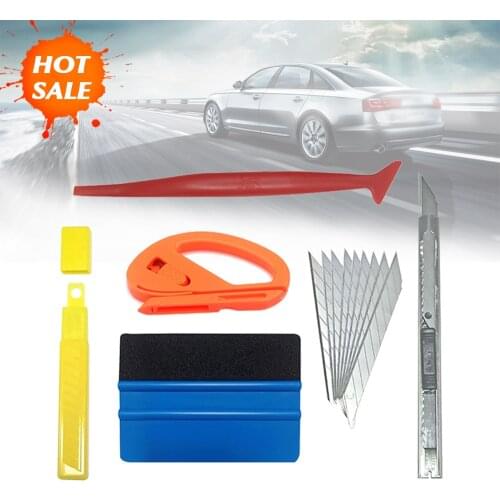 Hot Sale Car Vinyl Wrap Film Squeegee Scraper Tools Vehicle Sticker Installation Kit Cutter Knife Car Styling Auto Accessor