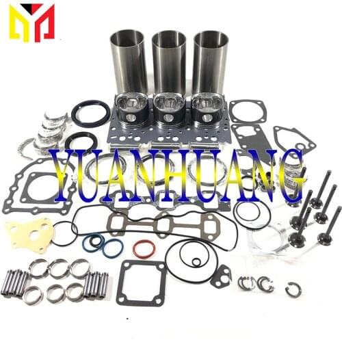 D640 Engine Rebuild Kit Overhual Repair Gasket Set With Valve Seat Guide For KUBOTA Liner Piston Ring Main & Con RodBearing