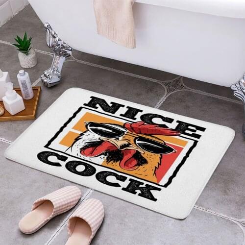 Chicken Farming Funny Cock 3D Print Doormats Rectangle Non-Slip DoorMat Bedroom Kitchen Entrance Print Door rugs Dropshipping