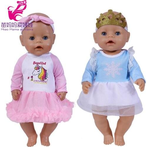 40cm Reborn Baby Doll Princess Lace Dress 17 Inch Dolls Clothes Baby Girl Birthday Gifts
