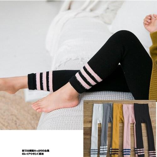 High quality Baby legging children Pants Boys girls stripe knitted leggings kids novelty casual leggings children pants fall