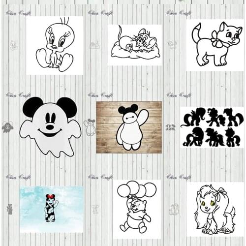 Metal Cutting Dies Flowers and Animals For DIY Scrapbooking Album Embossing Paper Cards Decorative Crafts