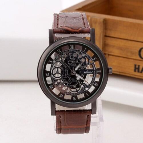 Fashionable casual mens watch hollow out strap watch not mechanical expression couple table model undertakes to men and women