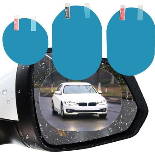 2 Pcs Car Rearview Mirror Rain Film Car Sticker Rainproof Film for Car Rearview Mirror Clear Sight In Rainy Days Car Film