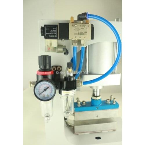 2SET 110V Pneumatic Bronzing Machine,Automatic Gilding Principle,Lace Processing,Barge Under Bit Machine Heating ZY-819-G