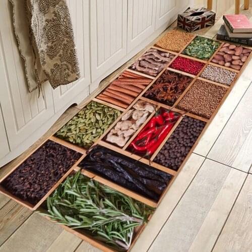 Five Flavors Pattern Hallway Carpets Kitchen Entrance Door Mat Anti-slip Floor Rug Bathroom Area Hallway Free Shipping