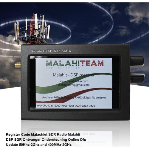 Officia V1.10b 50Khz-2GHz Register code Malachite SDR Radio Malahit 3.5" LCD DSP SDR Receiver Support Online DFU update