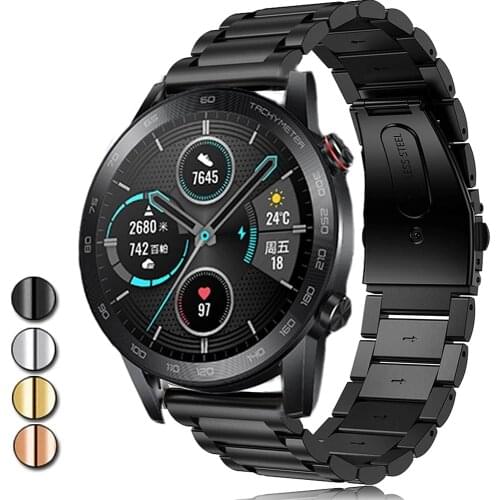 22mm Straps For Huawei Honor Magic/Magic 2 46MM/Honor Dream Smart Bracelet Watchband Stainless Steel Bands For Huawei GT 2 46MM