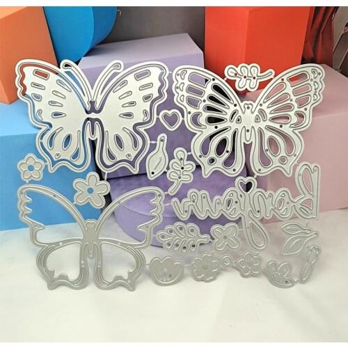 Christmas metal cutting die for DIY scrapbook greeting card album production 3D creative multi-function butterfly 2021 new produ
