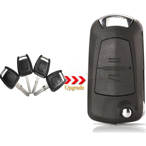 Kutery 10pcs 2 Buttons Replacement Modified Flip Folding Remote Car Key Shell Case For Opel Vauxhall Corsa Astra Vectra Signum