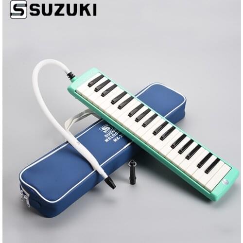 SUZUKI MX-37D Alto 37 Key Professional Melodion Green Melodica/ pianica With Handbag Gift of choice