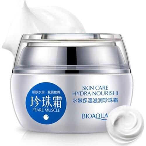 BIOAOUA Fresh And Moist Revitalizing Pearl Cream Makeup Face Care Whitening Compact Foundation Concealer Prevent Bask Skin Care