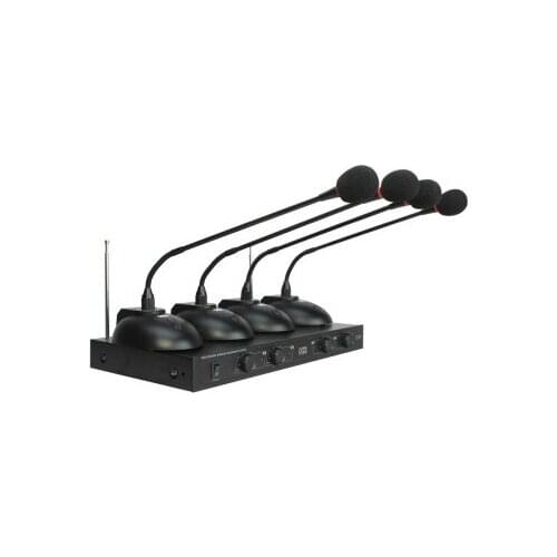 High Quality V6900C wireless microphone 1 receiver with 4 gooseneck microphone meeting microphones desktop conferencing