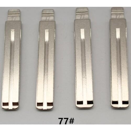 XIEAILI OEM 30Pcs 77# Metal Uncut Flip KD Remote Key Blade For Hyundai IX35/Verna For Toyota Crown K39